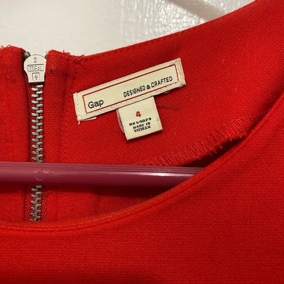 GAP Red Shift Dress EUC - Picture 2 of 3